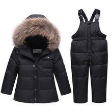 Load image into Gallery viewer, Baby Girl Duck Down Set Kids Snowsuit