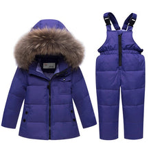 Load image into Gallery viewer, Baby Girl Duck Down Set Kids Snowsuit