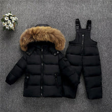 Load image into Gallery viewer, Baby Girl Duck Down Set Kids Snowsuit