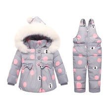 Load image into Gallery viewer, Baby Girl Duck Down Set Kids Snowsuit